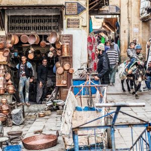 Place Seffarine, Fez El Bali Medina. Morocco.